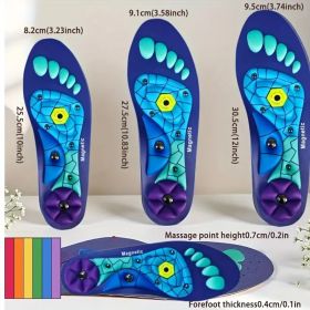Acupressure Insoles - Comfortable and Breathable, Arch Support, Unisex, Suitable for Work, Running (size: S(Men 4-7/Women 5-8))